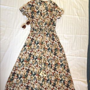 NWT Floral Open Dress (Coachella Festival Special)